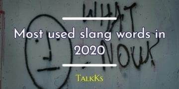Top slang words used in year 2020