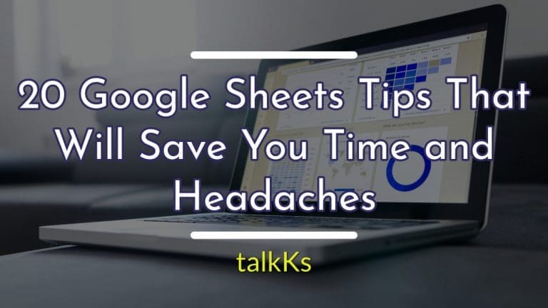 Google Sheets Tips